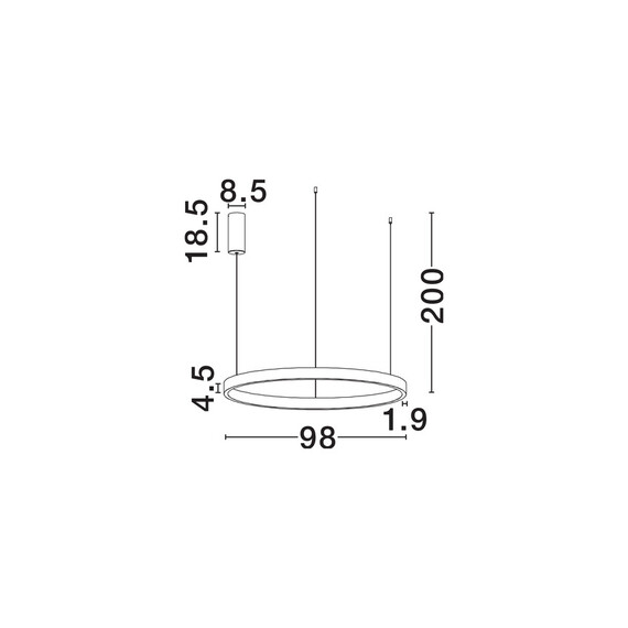 LED Полилей ELOWEN 9345668 NovaLuce 106W 3000K Triac Dimmable | Osvetlenieto.bg