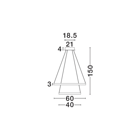 LED Полилей LEON 8100281 NovaLuce 65W 3000K Triac Dimmable | Osvetlenieto.bg