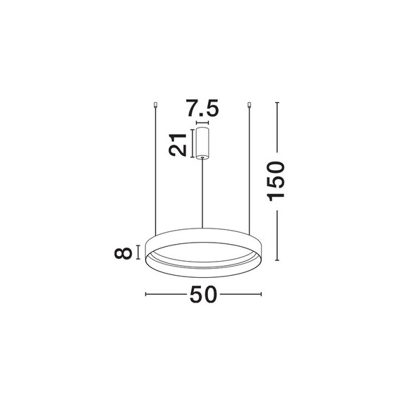 LED Полилей LUMIA 9695196 NovaLuce 39W CCT 2700K-4000K Triac Dimmable | Osvetlenieto.bg
