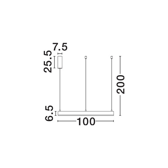 LED Полилей MOTIF 9530208 NovaLuce 60W CCT 2700K-6000K | Osvetlenieto.bg