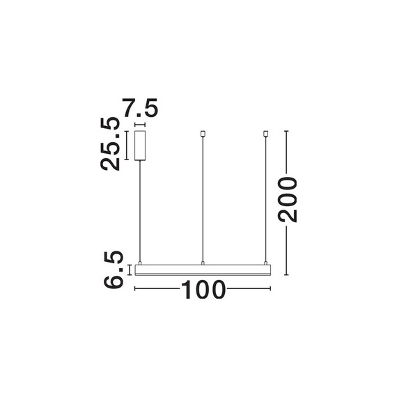 LED Полилей MOTIF 9530214 NovaLuce 60W CCT 2700K-6000K | Osvetlenieto.bg