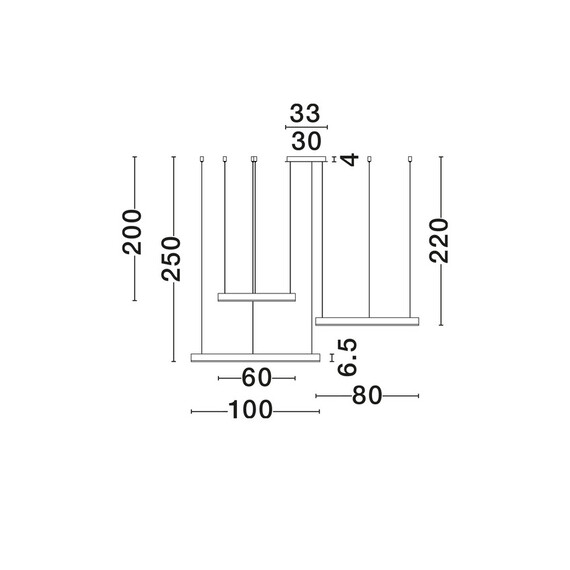 LED Полилей MOTIF 9530215 NovaLuce 110W CCT 2700K-6000K | Osvetlenieto.bg