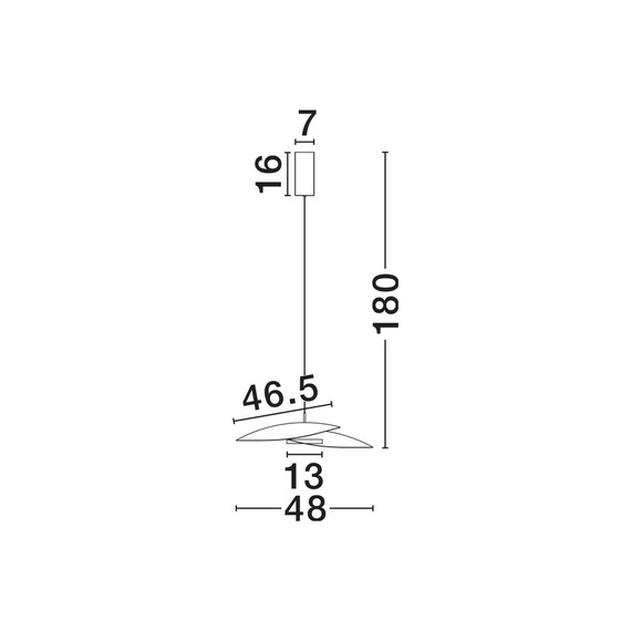 LED Полилей OLEA 9580697 NovaLuce 22W 3000K Triac Dimmable | Osvetlenieto.bg