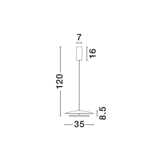 LED Полилей OLOS 9580700 NovaLuce 21W 3000K Triac Dimmable | Osvetlenieto.bg