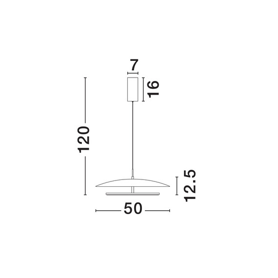 LED Полилей OLOS 9580703 NovaLuce 37W 3000K Triac Dimmable | Osvetlenieto.bg