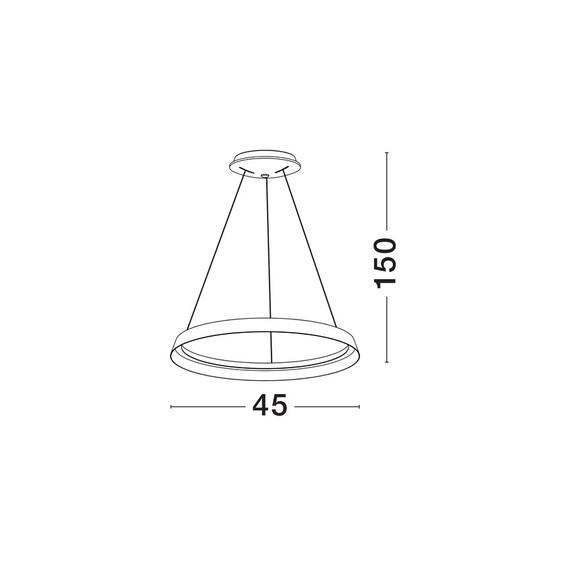 LED Полилей ORMI 9030927 NovaLuce 38W CCT 2700K-3000K Triac Dimmable | Osvetlenieto.bg
