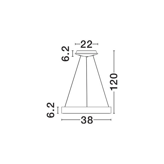 LED Полилей RANDO THIN 9453431 NovaLuce 30W 3000K Triac Dimmable | Osvetlenieto.bg
