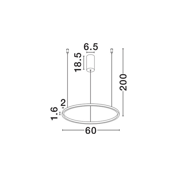 LED Полилей TARQUIN 9345601 NovaLuce 37W 3000K Triac Dimmable | Osvetlenieto.bg