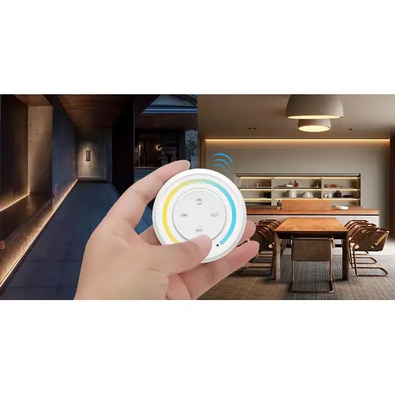 MiBoxer Комплект контролер+дистанционно RGB+CCT 12-24VDC 12A 2.4GHz FUT039SA | Osvetlenieto.bg