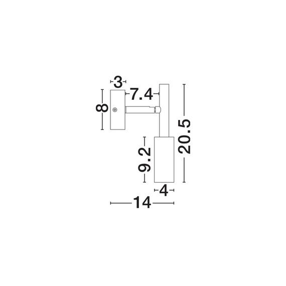 LED Аплик JOY 9010232 NovaLuce 7W 3000K | Osvetlenieto.bg