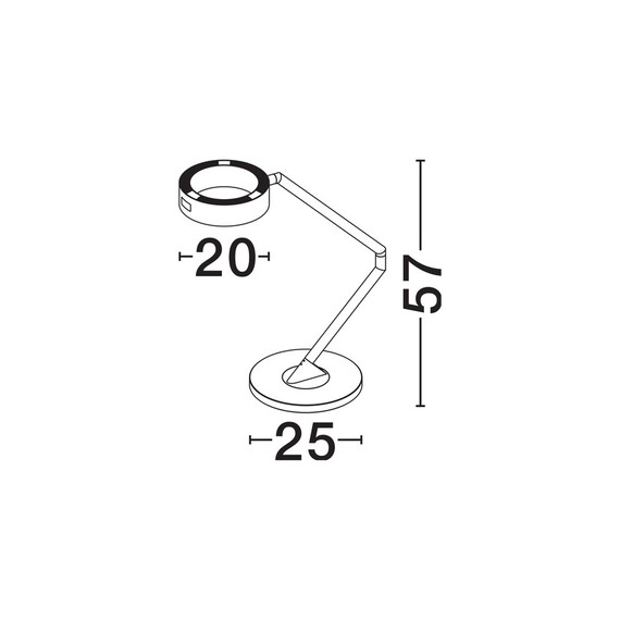 LED Работна лампа AFI 9870019 NovaLuce 23W 3000K | Osvetlenieto.bg