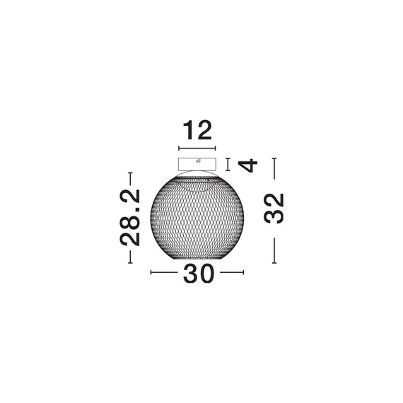 LED Плафон KINETIC 9620156 NovaLuce 12W 3000K | Osvetlenieto.bg