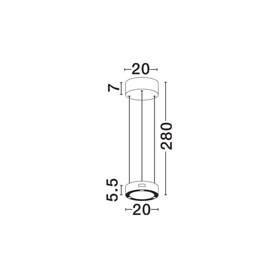 LED Полилей AFI 9870016 NovaLuce 24W 3000K | Osvetlenieto.bg
