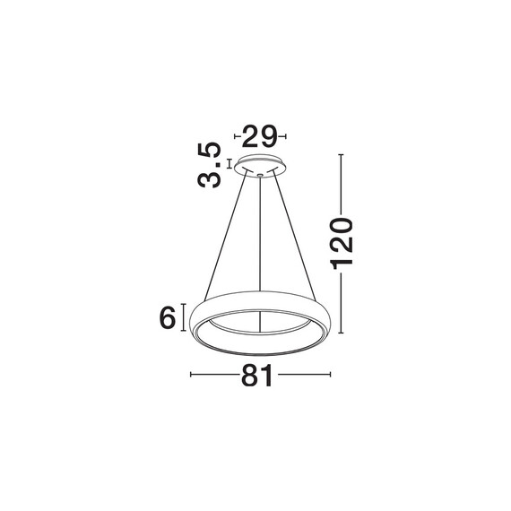 LED Полилей ALBI 8105604 D NovaLuce 80W 3000K Triac Dimmablе | Osvetlenieto.bg