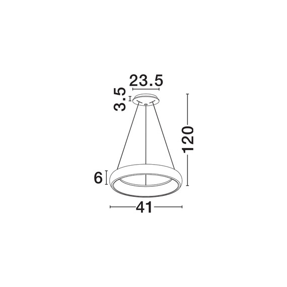 LED Полилей ALBI 8105618 NovaLuce 32W 3000K Triac Dimmablе | Osvetlenieto.bg
