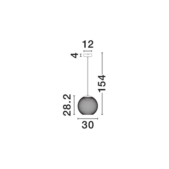 LED Полилей KINETIC 9620153 NovaLuce 12W 3000K | Osvetlenieto.bg