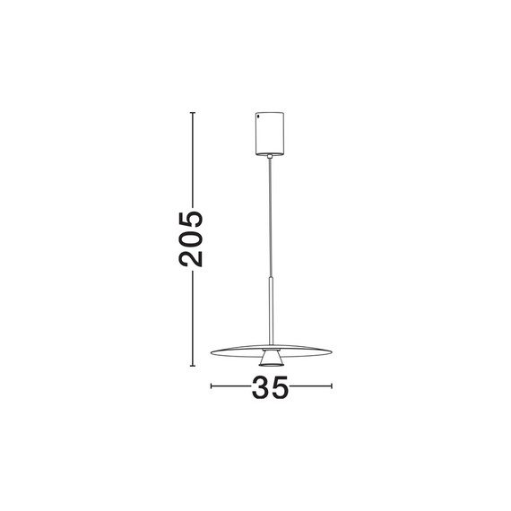 LED Полилей LOPO 9060254 NovaLuce 8W 3000K | Osvetlenieto.bg