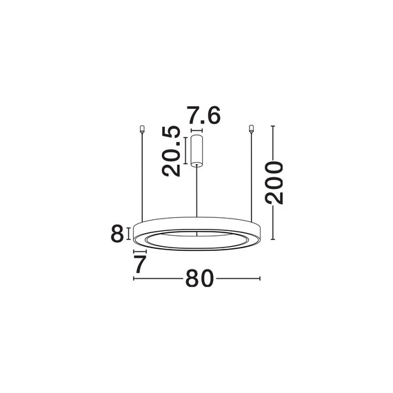 LED Полилей MORBIDO 9345642 NovaLuce 59W CCT 2700K-4000K | Osvetlenieto.bg
