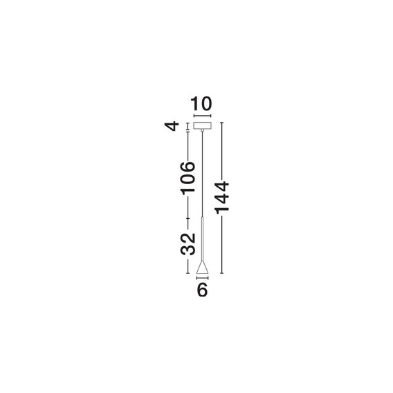 LED Полилей NET 9060217 NovaLuce 6W 3000K Triac Dimmablе | Osvetlenieto.bg