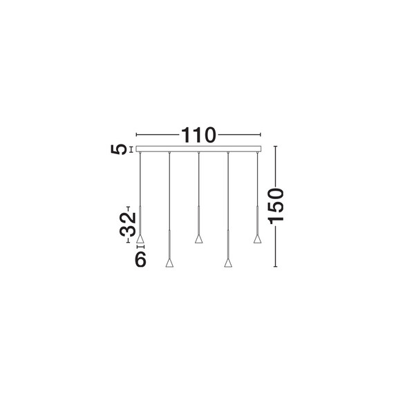 LED Полилей NET 9060218 NovaLuce 27W 3000K Triac Dimmablе | Osvetlenieto.bg