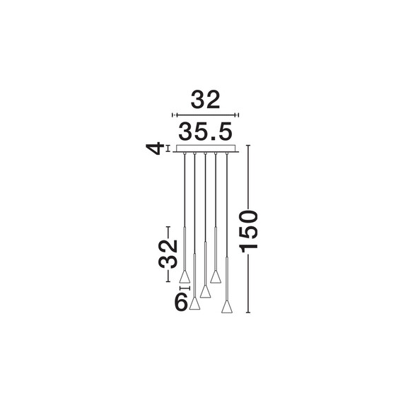 LED Полилей NET 9060219 NovaLuce 27W 3000K Triac Dimmablе | Osvetlenieto.bg