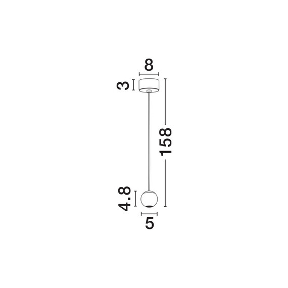 LED Полилей NOCCI 9103212 NovaLuce 4W 3000K | Osvetlenieto.bg