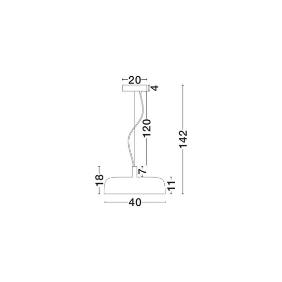 LED Полилей NOELIA 9268002 NovaLuce 27W 2700K Triac Dimmable | Osvetlenieto.bg