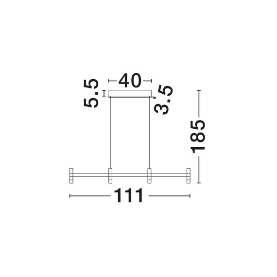 LED Полилей POETIC 9002094 NovaLuce 17W 2700K Triac Dimmablе | Osvetlenieto.bg