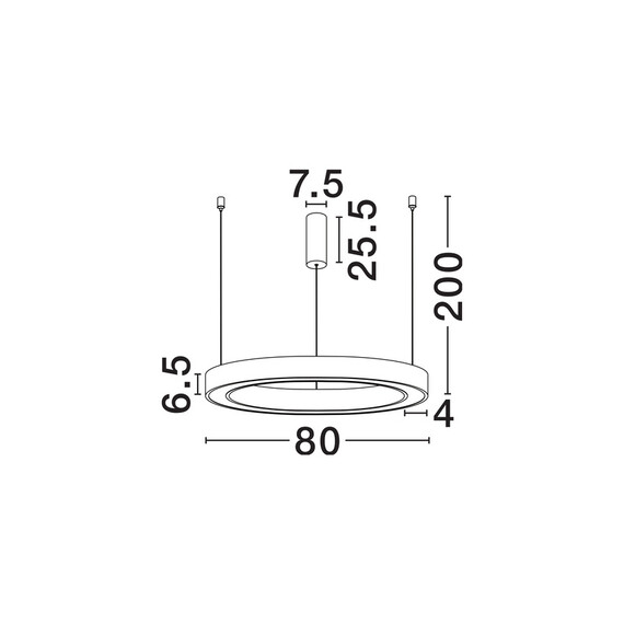 LED Полилей STING 9558604 NovaLuce 50W 3000K Triac Dimmablе | Osvetlenieto.bg