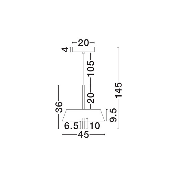 LED Полилей VELIO 9268050 NovaLuce 24W 3000K Triac Dimmable | Osvetlenieto.bg