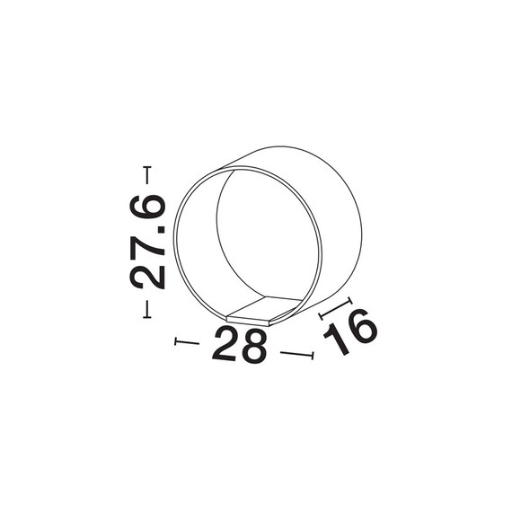 LED Настолна лампа VALENTIN 9030637 NovaLuce 14W 3000K Triac Dimmable | Osvetlenieto.bg