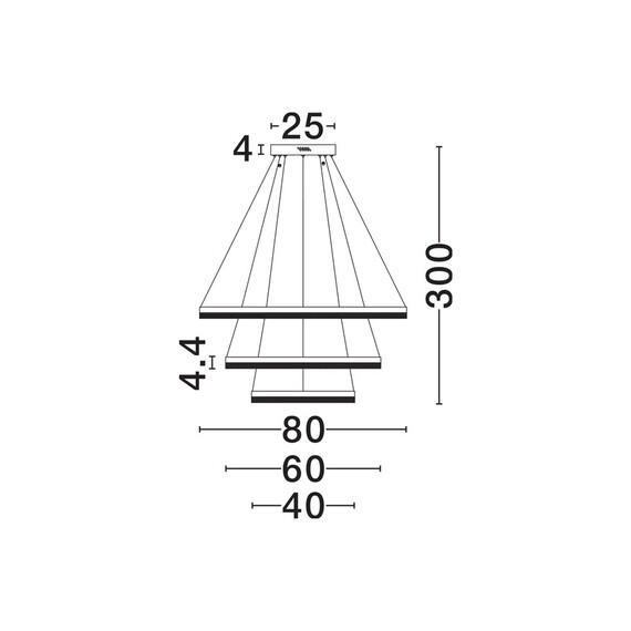 LED Полилей ADRIA 9530232 NovaLuce 97W 3000K Triac Dimmable | Osvetlenieto.bg
