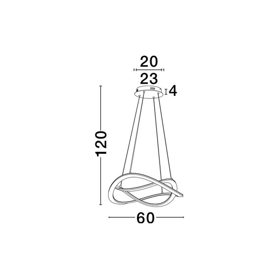 LED Полилей CELESTIA 9030644 NovaLuce 87W 3000K Triac Dimmable | Osvetlenieto.bg