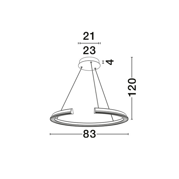 LED Полилей ELMO 9019730 NovaLuce 58W 3500K Triac Dimmable | Osvetlenieto.bg