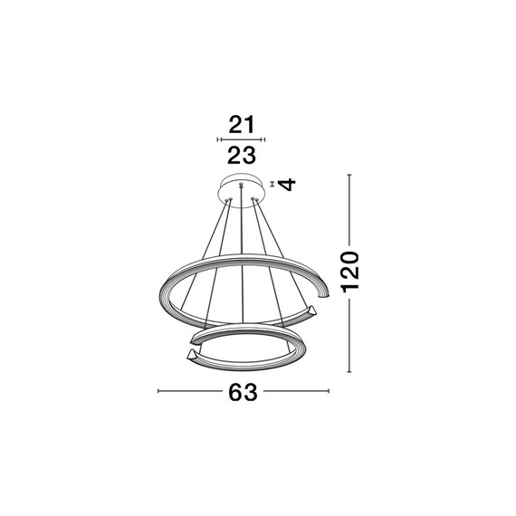LED Полилей ELMO 9019731 NovaLuce 70W 3500K Triac Dimmable | Osvetlenieto.bg