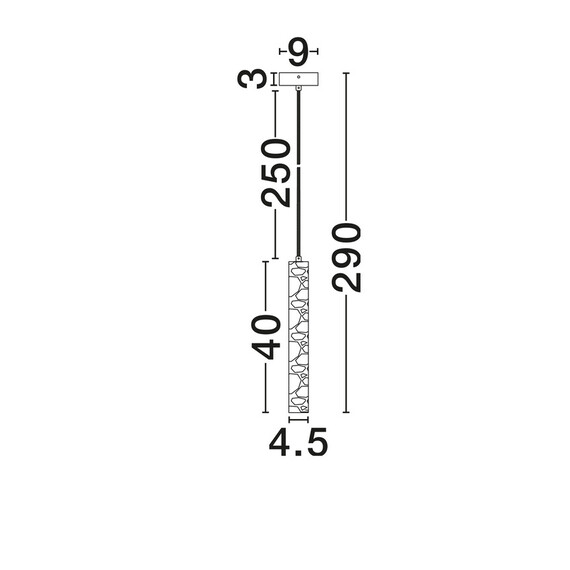LED Полилей HULO 9019800 NovaLuce 3W 3000K | Osvetlenieto.bg