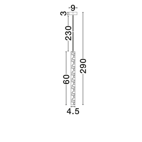LED Полилей HULO 9019801 NovaLuce 3W 3000K | Osvetlenieto.bg