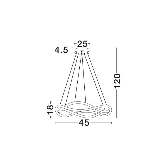 LED Полилей JINAL 9348101 NovaLuce 27W 3000K Triac Dimmable | Osvetlenieto.bg