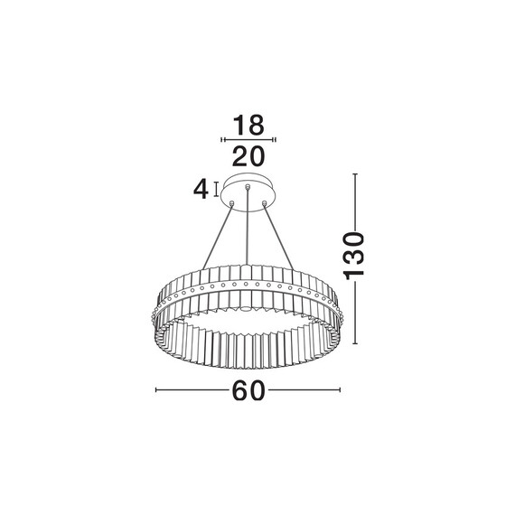 LED Полилей KEZO 9019733 NovaLuce 45W 3500K Triac Dimmable | Osvetlenieto.bg