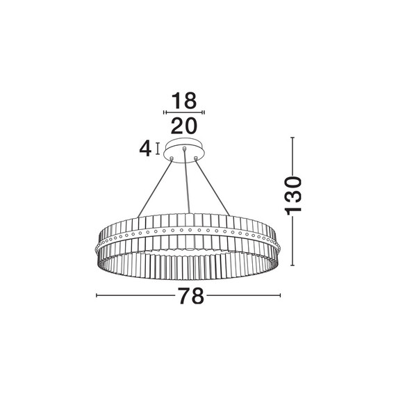 LED Полилей KEZO 9019734 NovaLuce 56W 3500K Triac Dimmable | Osvetlenieto.bg