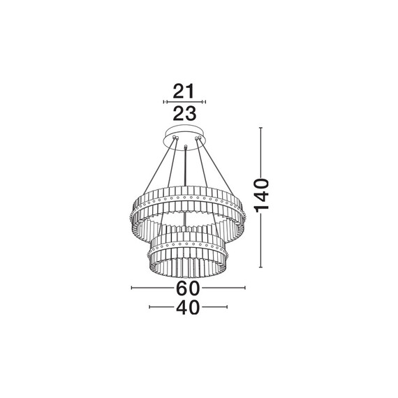 LED Полилей KEZO 9019735 NovaLuce 67W 3500K Triac Dimmable | Osvetlenieto.bg
