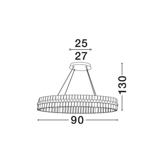 LED Полилей KEZO 9019736 NovaLuce 45W 3500K Triac Dimmable | Osvetlenieto.bg