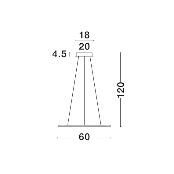 LED Полилей LIVORNO 8107401 NovaLuce 53W 3000K | Osvetlenieto.bg