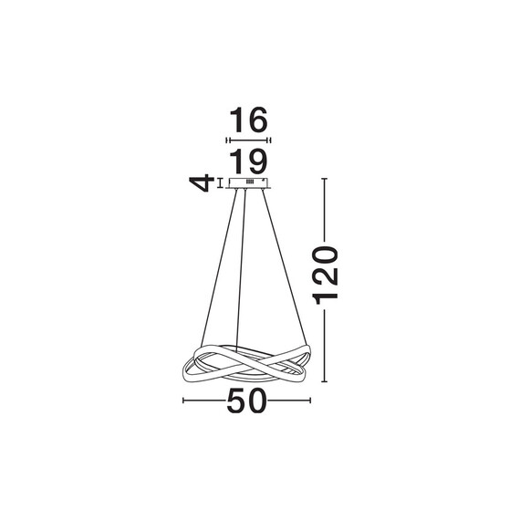 LED Полилей ODREY 9756718 NovaLuce 40W CCT 2700K-5000K | Osvetlenieto.bg