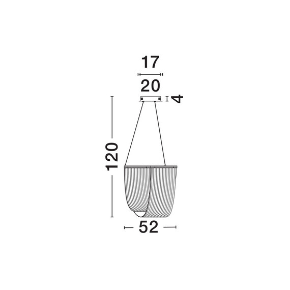 LED Полилей VALENTIN 9030636 NovaLuce 35W 3000K Triac Dimmable | Osvetlenieto.bg