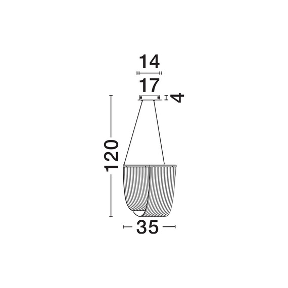 LED Полилей VALENTIN 9130636 NovaLuce 20W 3000K Triac Dimmable | Osvetlenieto.bg