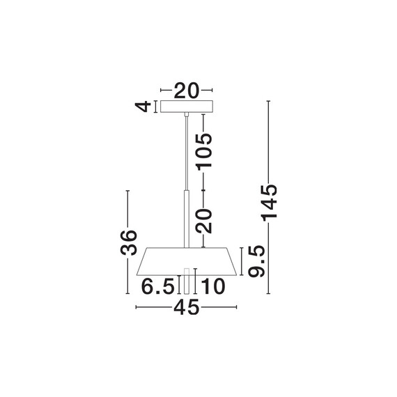 LED Полилей VELIO 9268051 NovaLuce 32W 3000K Triac Dimmable | Osvetlenieto.bg