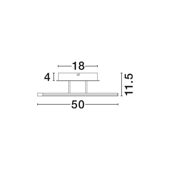 LED Плафон JERTUNA 9545233 NovaLuce 34W 3000K | Osvetlenieto.bg