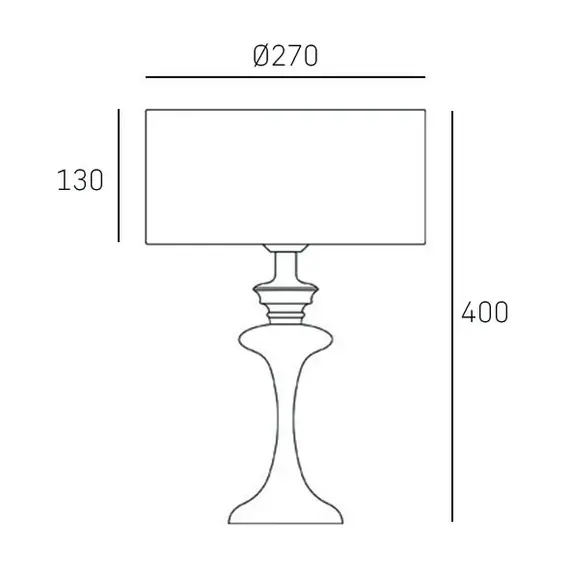 Настолна лампа ABU DHABI T01413WH CosmoLight 1xE27 | Osvetlenieto.bg