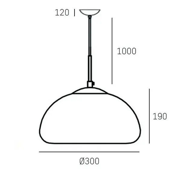Полилей CHICAGO P01659CH CosmoLight 1xE27 | Osvetlenieto.bg